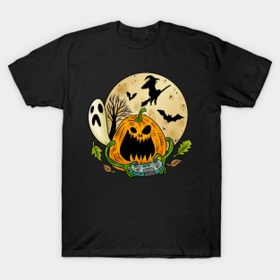 Halloween Pumpkin Gamer T-Shirt